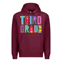 Burgundy third grade Premium Hoodie - NancyCooperArtShop