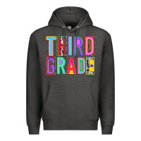 Charcoal Heather third grade Premium Hoodie - NancyCooperArtShop