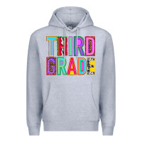 Heather Grey third grade Premium Hoodie - NancyCooperArtShop