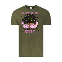 Vintage Olive my crystal ball says you are full of Vintage Tee - Zillion Design Studio