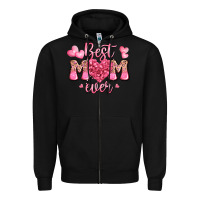 Black best mom ever mother's day Zipper Hoodie - JahusDesignShop