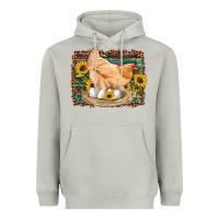 Moon Dust western farm chicken coop animals eggs sunflowers leopard serape woode Heavyweight Hoodie - Artiststas