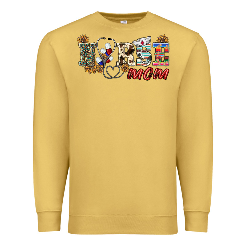 Western Nurse Mom Premium Sweatshirt by BarkalooDesign | Teevron