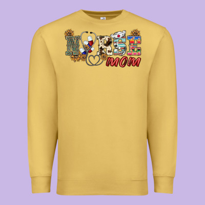 Western Nurse Mom Premium Sweatshirt Designed By Barkaloodesign