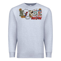 Heather Grey western nurse mom Premium Sweatshirt - BarkalooDesign