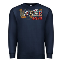 Navy western nurse mom Premium Sweatshirt - BarkalooDesign