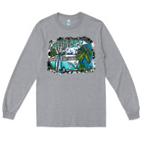 Heather Grey summer vibes Long Sleeve Tee - SublimationCraftShop