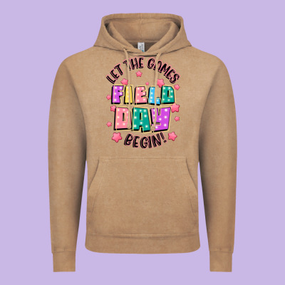 Field Day Let The Games Begin Vintage Hoodie Designed By Jahusdesignshop