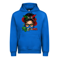 Cobalt mexicana woman messy bun Urban Hoodie - LillyAllenDesigns