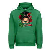 Emerald mexicana woman messy bun Urban Hoodie - LillyAllenDesigns