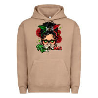 Pigment Burro mexicana woman messy bun Urban Hoodie - LillyAllenDesigns
