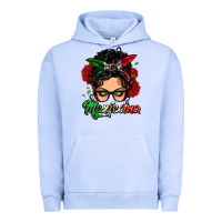 Pigment Grape Ice mexicana woman messy bun Urban Hoodie - LillyAllenDesigns
