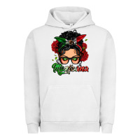 Pigment Lunar Rock mexicana woman messy bun Urban Hoodie - LillyAllenDesigns