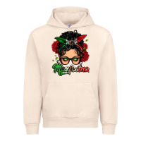 Sandshell mexicana woman messy bun Urban Hoodie - LillyAllenDesigns