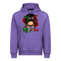 Tulip mexicana woman messy bun Urban Hoodie - LillyAllenDesigns