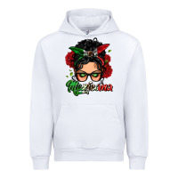 White mexicana woman messy bun Urban Hoodie - LillyAllenDesigns