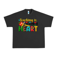 Pigment Black teaching is a work of heart tbw Urban Heavy Tee - texasbilliewilder