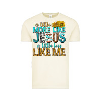 A Little More Like Jesus A Little Less Like Me Vintage Tee | Teevron