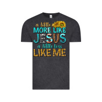 Vintage Black a little more like jesus a little less like me Vintage Tee - texasbilliewilder