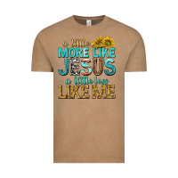 Vintage Coffee a little more like jesus a little less like me Vintage Tee - texasbilliewilder
