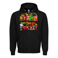 Black nacho average teacher Zipper Hoodie - AdoDesignShop