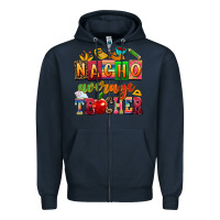 Navy nacho average teacher Zipper Hoodie - AdoDesignShop