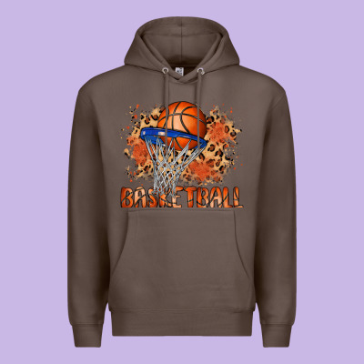 Custom Name Basketball Premium Hoodie Designed By Maliassmallbusiness