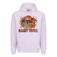 Lilac custom name basketball Premium Hoodie - MaliasSmallBusiness