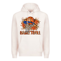 Pale Pink custom name basketball Premium Hoodie - MaliasSmallBusiness
