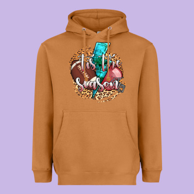 Tis The Season Football Helmet Heavyweight Hoodie Designed By Adodesignshop