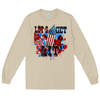 Mushroom Let's get lit 4th of july Long Sleeve Tee - CowGirlArtShop