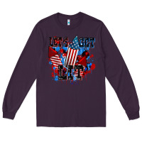 Plum Let's get lit 4th of july Long Sleeve Tee - CowGirlArtShop