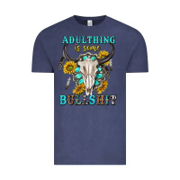 Vintage Denim adulthing is some bullshit with sanflowers and gamstone  tbw Vintage Tee - texasbilliewilder