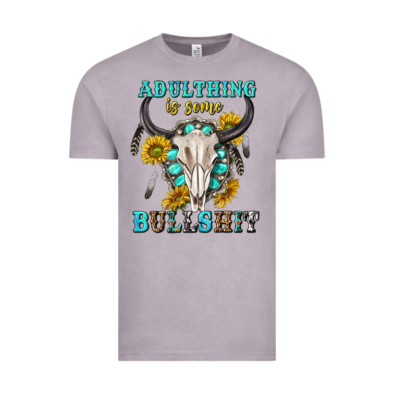 Adulthing Is Some Bullshit With Sanflowers And Gamstone  Tbw Vintage Tee by texasbilliewilder | Teevron