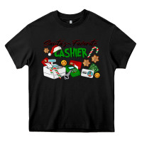 Black Santa's Favorite Cashier Heavy Core Tee - LillyAllenDesigns