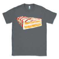 Charcoal Heather white christmas cake Classic Tee - FaDigitalArtStudio