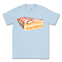 Dusty Blue white christmas cake Classic Tee - FaDigitalArtStudio