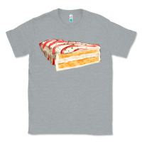 Heather Grey white christmas cake Classic Tee - FaDigitalArtStudio