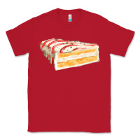 Red white christmas cake Classic Tee - FaDigitalArtStudio