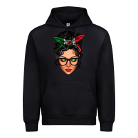 Black mexican latina girl messy bun Urban Hoodie - LillyAllenDesigns