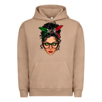 Pigment Burro mexican latina girl messy bun Urban Hoodie - LillyAllenDesigns