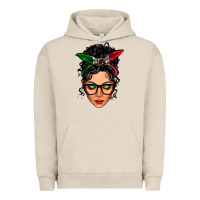 Pigment French Oak mexican latina girl messy bun Urban Hoodie - LillyAllenDesigns