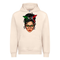 Sandshell mexican latina girl messy bun Urban Hoodie - LillyAllenDesigns