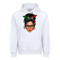 Mexican Latina Girl Messy Bun Urban Hoodie | Teevron