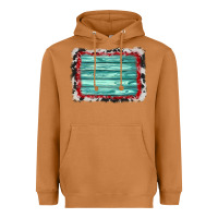 Meerkat cowhide bandana wood background Heavyweight Hoodie - AdoDesignShop