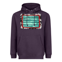 Plum cowhide bandana wood background Heavyweight Hoodie - AdoDesignShop