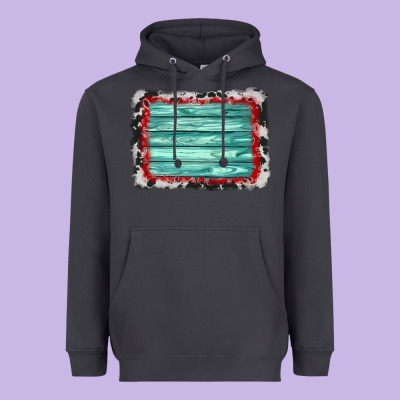 Cowhide Bandana Wood Background Heavyweight Hoodie Designed By Adodesignshop