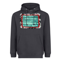 Smoke cowhide bandana wood background Heavyweight Hoodie - AdoDesignShop