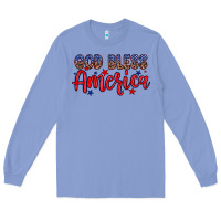 Colony Blue God bless America Long Sleeve Tee - Neo Western