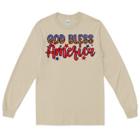 Mushroom God bless America Long Sleeve Tee - Neo Western